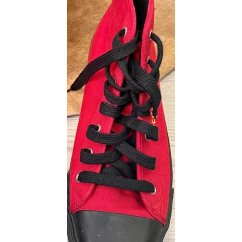 Polo 67 España Red Canvas High Top Sneakers Lace-Up Casual Shoes - Picture 3 of 7